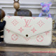 M82047 Félicie Pochette Monogram Empreinte Leather (Creme / Rose Trianon)