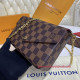 N63032 Louis Vuitton Félicie Pochette Damier Ebène Canvas 