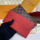 N63032 Louis Vuitton Félicie Pochette Damier Ebène Canvas 