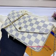 N63106 Félicie Pochette Damier Azur Canvas