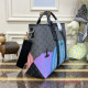 M46434 LV x YK Weekend Tote Monogram Eclipse Canvas