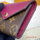 M62932 Zoé Wallet Monogram Canvas (Fuchsia)