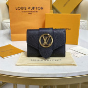 M80300 Louis Vuitton Pont 9 Compact Wallet Black