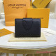 M80300 Louis Vuitton Pont 9 Compact Wallet Black