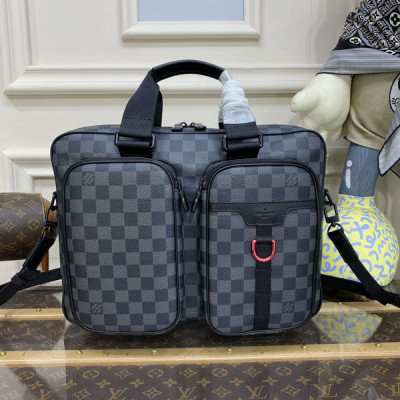 LOUIS VUITTON Utility Business Crossbody Bag N40278 with Damier Graphite