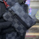 Louis Vuitton Utility Backpack N40279 Damier Graphite Black