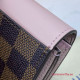 Louis Vuitton N60167 Zoé WALLET Damier Ebene Canvas Rose Ballerine