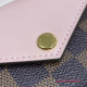 Louis Vuitton N60167 Zoé WALLET Damier Ebene Canvas Rose Ballerine