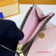 Louis Vuitton N60167 Zoé WALLET Damier Ebene Canvas Rose Ballerine