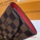 N63544 Emilie Wallet Damier Ebène Canvas