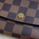 N63544 Emilie Wallet Damier Ebène Canvas