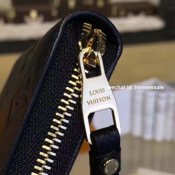Louis Vuitton M60574 Zippy Coin Purse Monogram Empreinte Leather Noir