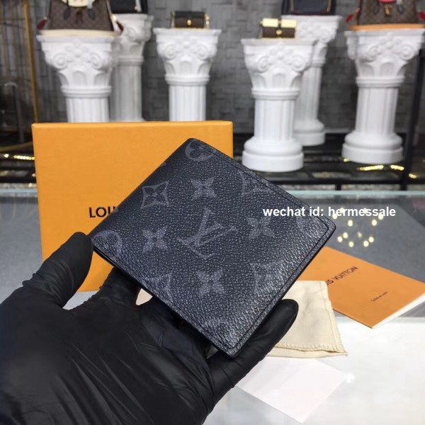 Louis Vuitton M62294 Slender Wallet Monogram Eclipse Canvas