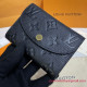 M81455 Rosalie Coin Purse Monogram Empreinte Leather (Black)