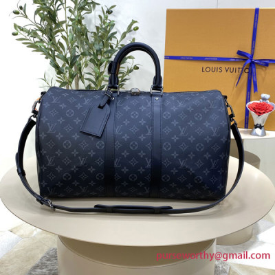 M40569 Keepall Bandoulière 45 Monogram Eclipse Canvas (Authentic Quality)