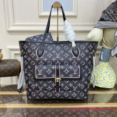 M46137 Neverfull MM Other Monogram Canvas (Black)