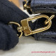 M80787 Double Zip Pochette Bicolor Monogram Empreinte Leather