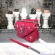 Louis Vuitton M53213 New Wave Chain Bag PM handbag LV New Wave Leather Scarlet Red