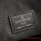M45585 Steamer Messenger Monogram Eclipse Canvas