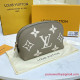 M45951 Pochette Cosmetique PM Monogram Empreinte Leather (Dove Gray/Cream)