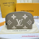 M45951 Pochette Cosmetique PM Monogram Empreinte Leather (Dove Gray/Cream)