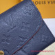 M69417 Emilie Wallet Monogram Empreinte Leather (Navy / Red)