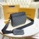 M69443 Trio Messenger Monogram Eclipse Canvas