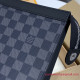 N41696 Pochette Voyage MM Damier Graphite Canvas