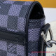 N50013 Studio Messenger Damier Graphite Canvas