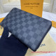 N60111 Zippy Organizer Damier Graphite Canvas