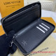 N63095 Zippy Wallet Vertical Damier Graphite Canvas