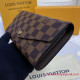 N63209 Sarah Wallet Damier Ebène Canvas (Brown)