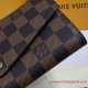 N63209 Sarah Wallet Damier Ebène Canvas (Brown)