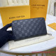 N63548 Zippy Wallet Vertical Damier Infini Leather