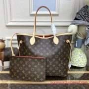 M41177 Neverfull MM Monogram Canvas (Cherry)