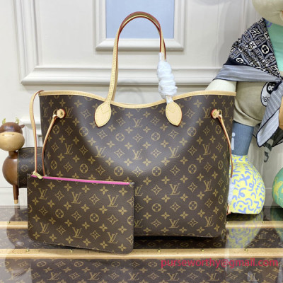 M41180 Neverfull GM Monogram Canvas (Peony)