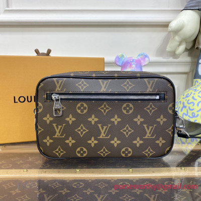 M42838 Kasai Clutch Monogram Macassar