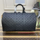 M44810 Keepall Bandoulière 50 Monogram Shadow Leather (Black)