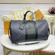 M45392 Keepall Bandoulière 50 Monogram Eclipse Canvas