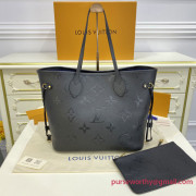 M45685 Neverfull MM Monogram Empreinte Leather (Authentic Quality)