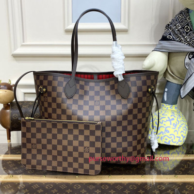 N41358 Neverfull MM Damier Ebène Canvas (Cherry)