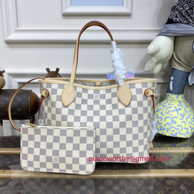 N41362 Neverfull PM Damier Azur Canvas