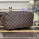 N41603 Neverfull MM Damier Ebène Canvas (Rose Ballerine)