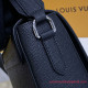 M30807 New Flap Messenger Taiga Leather (Black)