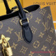 M43550 Flower Tote Monogram Canvas Noir