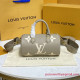 M46031 Papillon BB Bicolor Monogram Empreinte Leather (Dove/Cream)