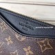 Louis Vuitton M41639 Pallas Monogram Canvas Leather Clutch Bag Noir