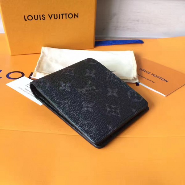 Louis Vuitton M61695 Multiple Wallet Monogram Eclipse Canvas