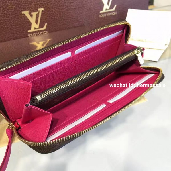 Louis Vuitton M62647 Clémence Wallet Monogram Canvas Freesia