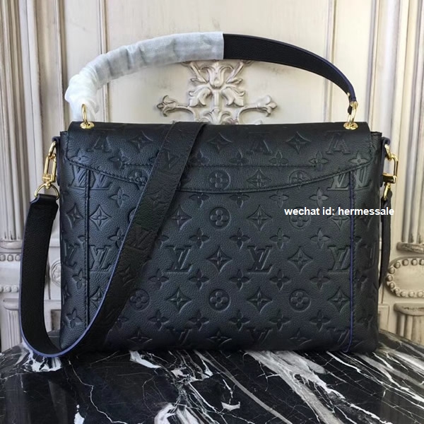 Louis Vuitton M43616 Blanche MM Monogram Empreinte Leather Noir